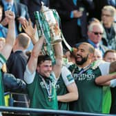Lewis Stevenson lifts the Scottish Cup at Hampden in 2016 after Hibs’ dramatic victory over Rangers in the final. Picture: Alan Harvey/SNS