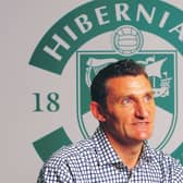 Tony Mowbray was unveiled as Hibs manager 16 years ago today. Picture: Neil Hanna