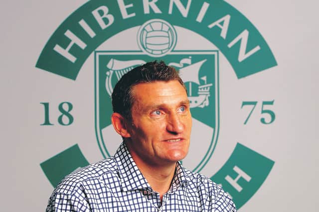 Tony Mowbray was unveiled as Hibs manager 16 years ago today. Picture: Neil Hanna