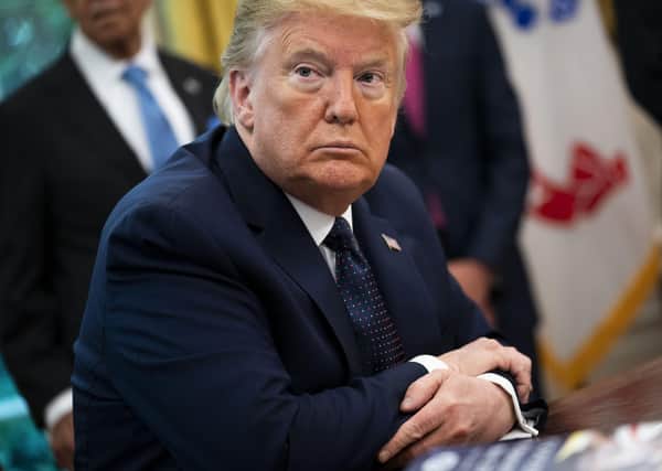 Donald Trump is entirely lacking in empathy, a quality that all good leaders should possess, says Susan Dalgety (Picture: Doug MIlls-Pool/Getty Images)