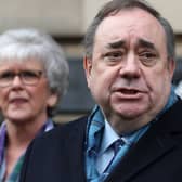 Alex Salmond speaks outside the High Court in Edinburgh after he was cleared of series of sexual assaults (Picture: Andrew Milligan/PA Wire)