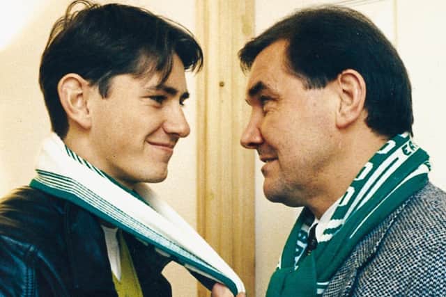 Jackie McNamara went head to head with his father, Jackie snr, when he was a player for Celtic and his dad was assistant manager at Hibs. Picture: Susan Burrell