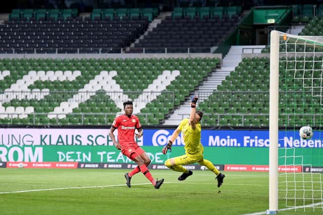 German games have resumed in empty stadiums. Picture: AFP via Getty Images