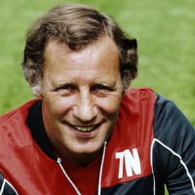 Former Arsenal manager Terry Neill, pictured at Highbury in 1983. Picture: Getty Images