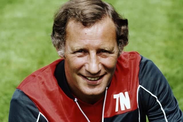Former Arsenal manager Terry Neill, pictured at Highbury in 1983. Picture: Getty Images