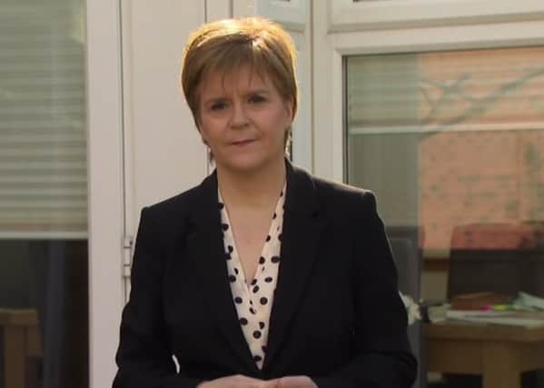First Minister Nicola Sturgeon interviewed by Andrew Marr on BBC - Sunday, april 26
