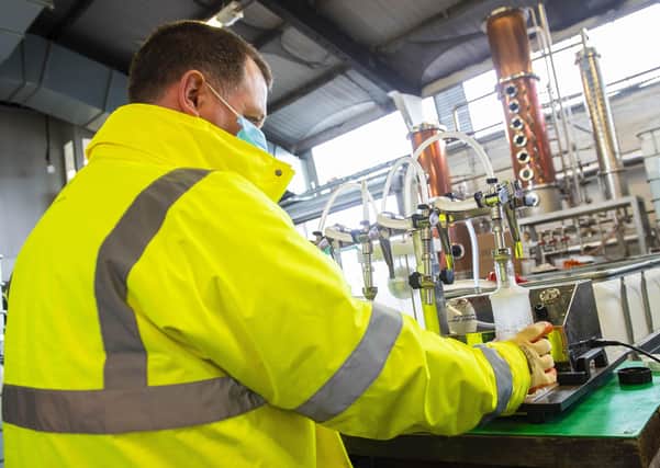 The Glasgow Distillery is producing and bottling hand sanitiser (Picture: SNS Group)