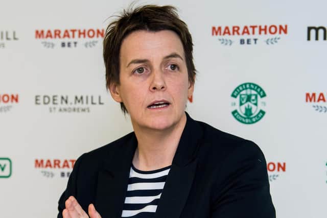 Leeann Dempster said Hibs wanted to show appreciation for the NHS through the new strip. Picture: Ross Parker/SNS