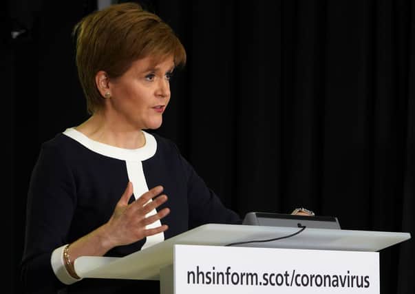 Nicola Sturgeon has urged Scots to stick with lockdown rules, saying they are having a positive impact at slowing the spread of coronavirus north of the Border