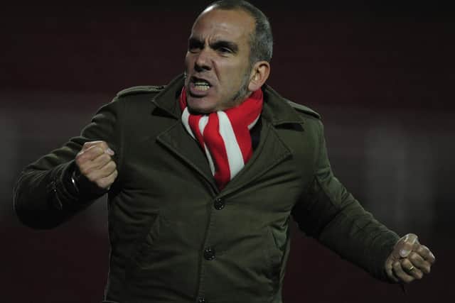 Si Ferry's manager at Swindon Town, Paolo di Canio, who Ferry says is top of his wishlist as a guest on the Open Goal podcast. Picture: Jamie McDonald/Getty