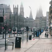 A deserted Princes Street illustrates the grim statistics. Picture: Andy Buchanan/Getty