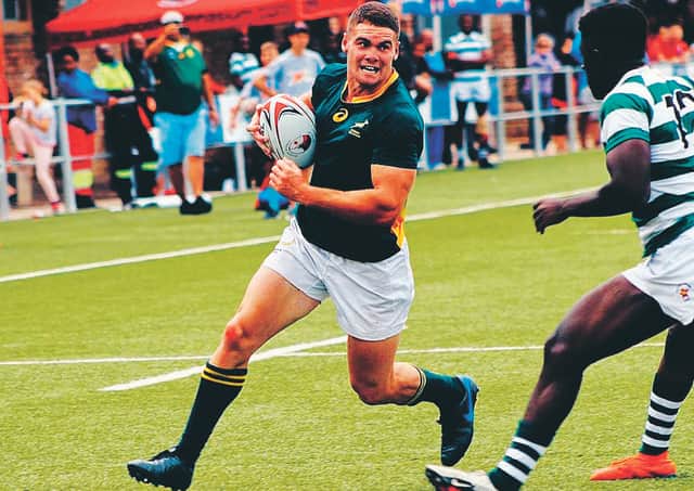 Jordan Venter is a promising South African centre