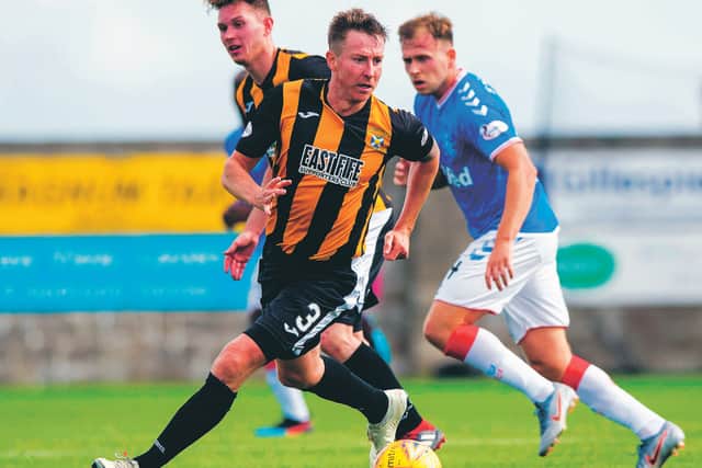 Chris Higgins is a defender at East Fife and personal development officer at PFA Scotland. Picture: Alan Harvey/SNS