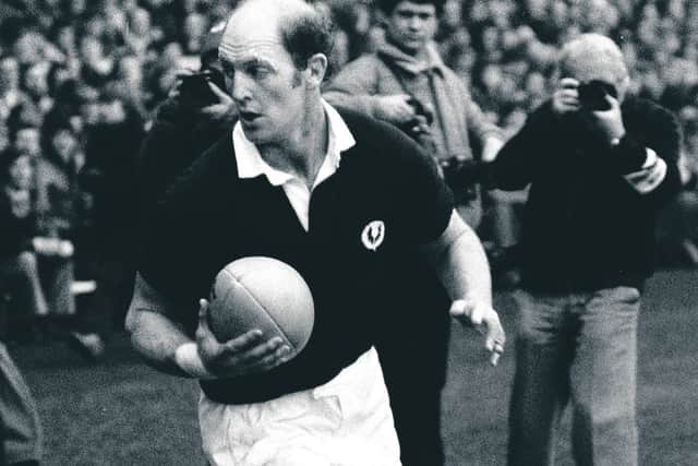 Mike Biggar in action for Scotland against France in 1980. Picture: SNS