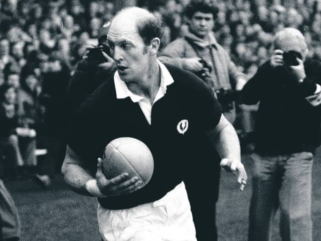 Mike Biggar in action for Scotland against France in 1980. Picture: SNS