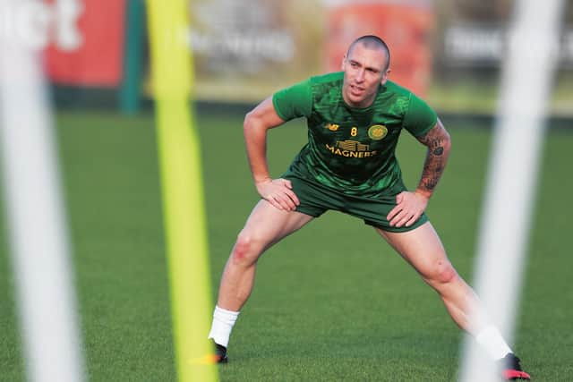 Scott Brown, who has been training hard around his Edinburgh home, says his ‘love of football’ still drives him on. Picture: SNS