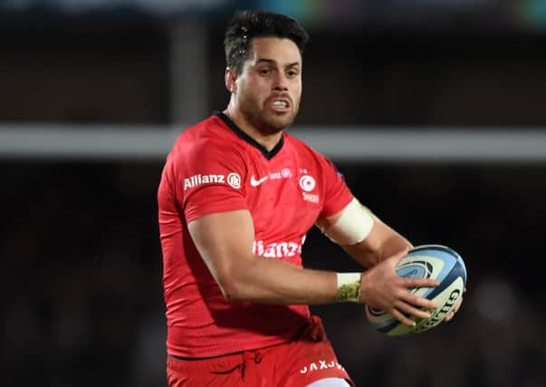 Since his club, Saracens, have been demoted  as a disciplinary measure, Sean Maitland has been linked with a return to Glasgow. Picture: Getty