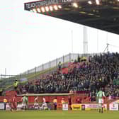 Action from Aberdeen's 3-1 win over Hibs at Pittodrie on the final weekend of the Premiership before the shutdown