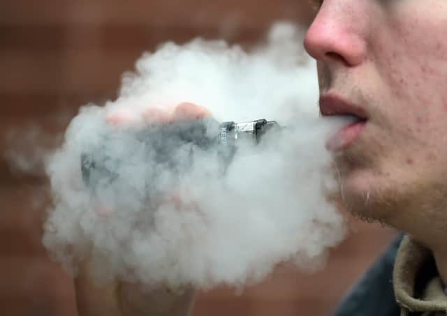 A person vaping. Picture: Nick Ansell/PA Wire