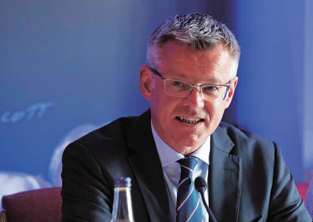 The signature of Rangers’ managing director Stewart Robertson was missing from the SPFL’s open letter to clubs. Picture: Craig Foy/SNS
