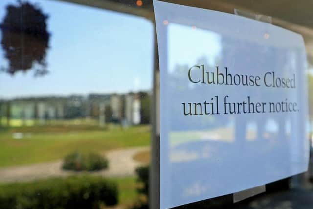 Courses and clubhouses in the UK have been closed since the lockdown guidelines were implemented on 23 March. Picture: Getty Images