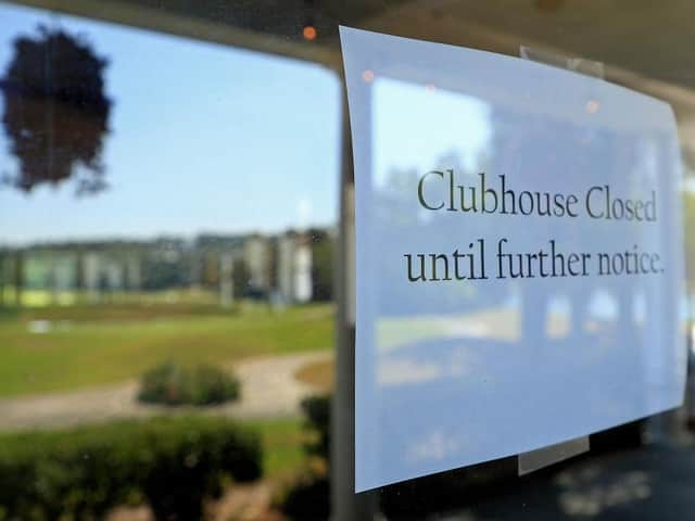 Courses and clubhouses in the UK have been closed since the lockdown guidelines were implemented on 23 March. Picture: Getty Images