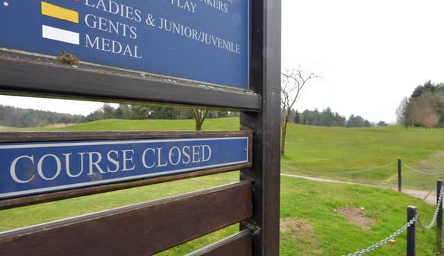 Golf courses throughout the UK have been closed since 23 March. Picture Michael Gillen.