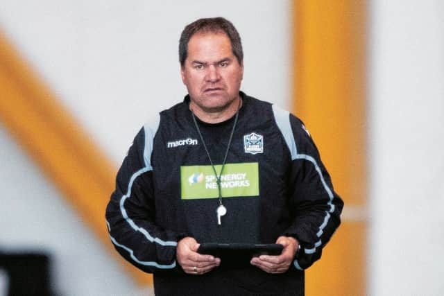 Glasgow coach Dave Rennie suggested handing the Pro14 title to unbeaten Leinster. Picture: SNS