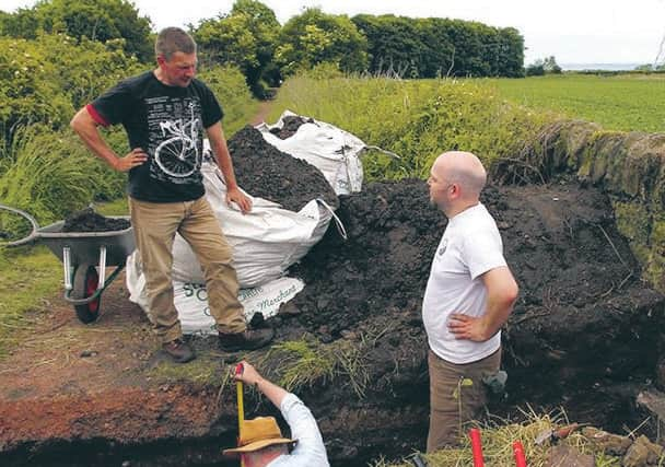 Excavations revealed the construction