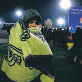 Migrants camp beside the border fence at the Serbian-Hungarian border, which has been temporarily closed by the Hungarian police (Picture: Istvan HusztiAFP via Getty Images)