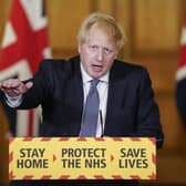 Prime Minister Boris Johnson during a media briefing in Downing Street, London. Picture: Andrew Parsons/10 Downing Street/Crown Copyright/PA Wire