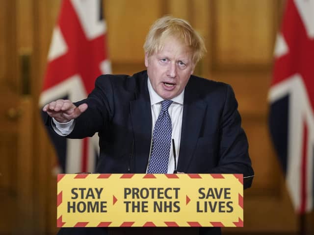 Prime Minister Boris Johnson during a media briefing in Downing Street, London. Picture: Andrew Parsons/10 Downing Street/Crown Copyright/PA Wire