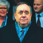 Alex Salmond leaves the High Court in Edinburgh on March 23, 2020, after being acquitted. Picture AP