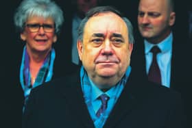 Alex Salmond leaves the High Court in Edinburgh on March 23, 2020, after being acquitted. Picture AP