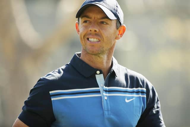 World No Rory McIlroy will team up with Dustin Johnson against Rickie Fowler and Matthew Wolff in the TaylorMade Driving Relief event at Seminole in Florida on Sunday week. Picture: Getty Images