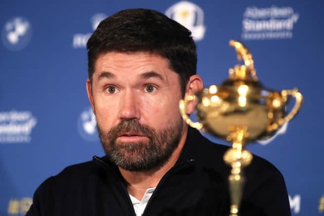 European Ryder Cup captain Padraig Harrington. Picture: Adam Davy/PA Wire