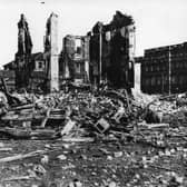 The hollow shell of a tenement building on Napier Street, Whitecrook, Clydebank, after a bombing raid in 1941 (Picture: West Dunbartonshire Council)