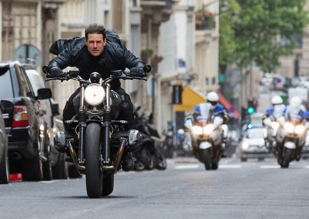 Tom Cruise as Ethan Hunt in MISSION: IMPOSSIBLE - FALLOUT from Paramount Pictures and Skydance.