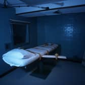 An execution death chamber in Huntsville, Texas,