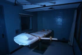 An execution death chamber in Huntsville, Texas,