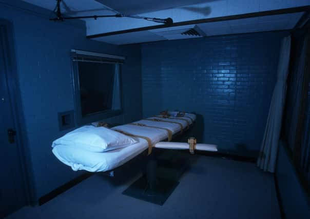 An execution death chamber in Huntsville, Texas,