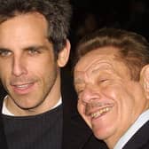 Jerry Stiller with son Ben in 2001 (Picture: Getty Images)