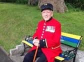 Jimmy George in his Chelsea Pensioner uniform