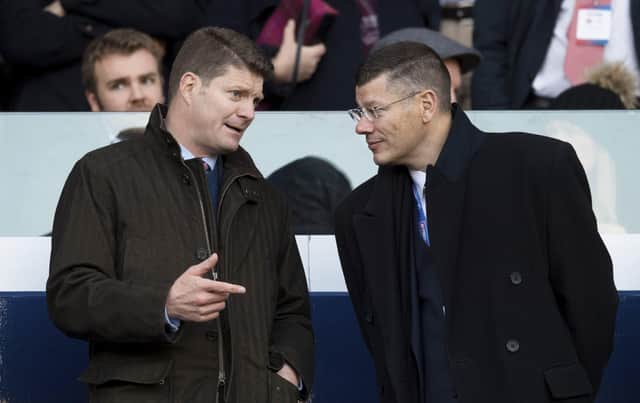 SRU chief operating officer Dominic McKay and SPFL chief executive Neil Doncaster met with the Scottish Government. Picture: SNS