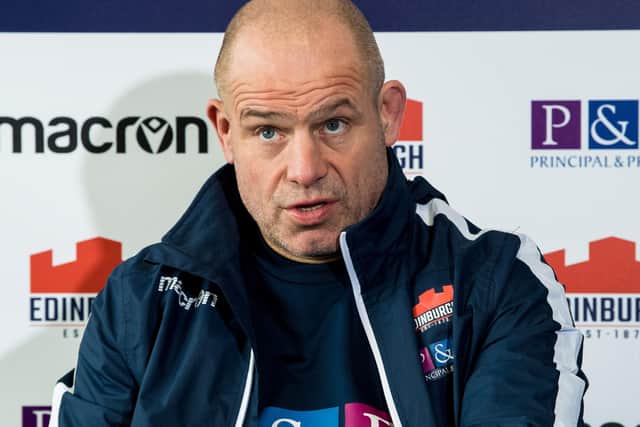 Edinburgh head coach Richard Cockerill. Picture: SNS