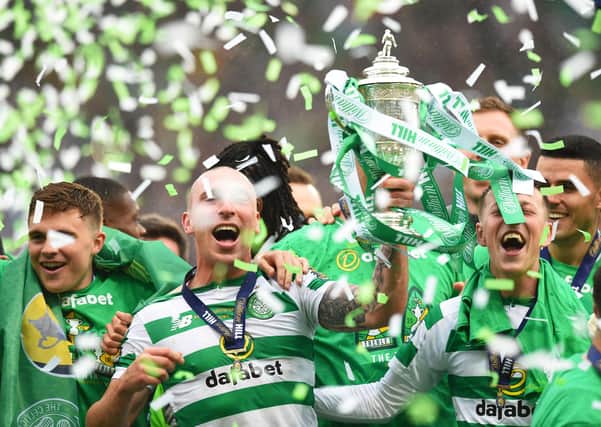 Celtic celebrate their 2019 Scottish Cup final win. Picture: Sammy Turner/SNS