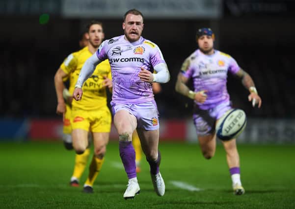Stuart Hogg's Exeter Chiefs were top of the Gallagher Premiership when play was suspended. Picture: Harry Trump/Getty Images