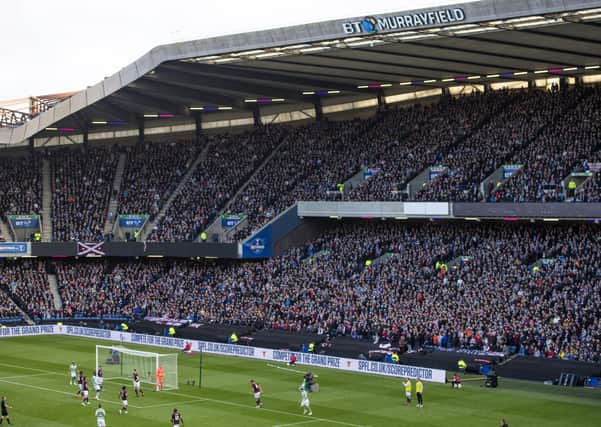 Hearts played at BT Murrayfield in the Betfred Cup semi-final against Celtic in 2018. Picture: SNS