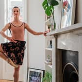 Scottish Ballet of soloist Claire Souet working from home.