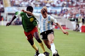 Claudio Caniggia was persistently fouled. Picture: Allsport UK /Allsport